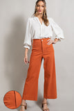 SOFT WASHED WIDE LEG PANTS