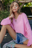 V Neck Loose Sweater Top