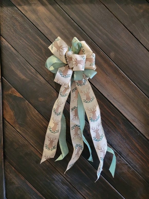 Green and Gold Bucks Bow