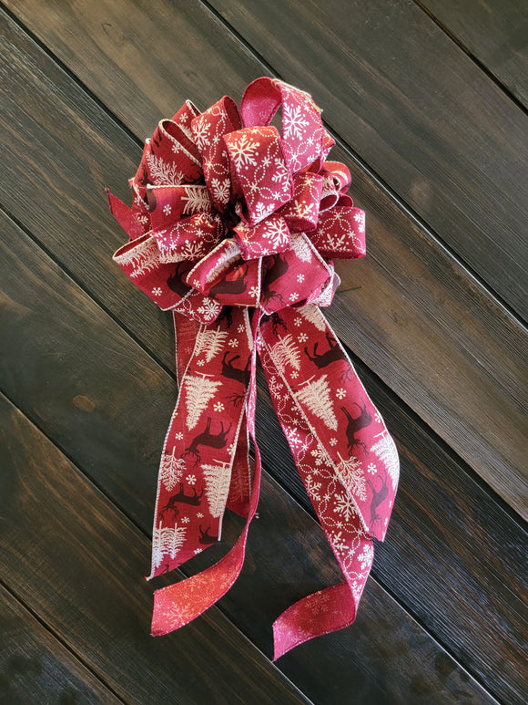Large Red Christmas Bow